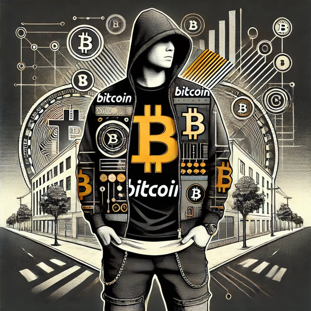 Cryptocurrency Bitcoin Pattern Print Men Women's High Top Shoes