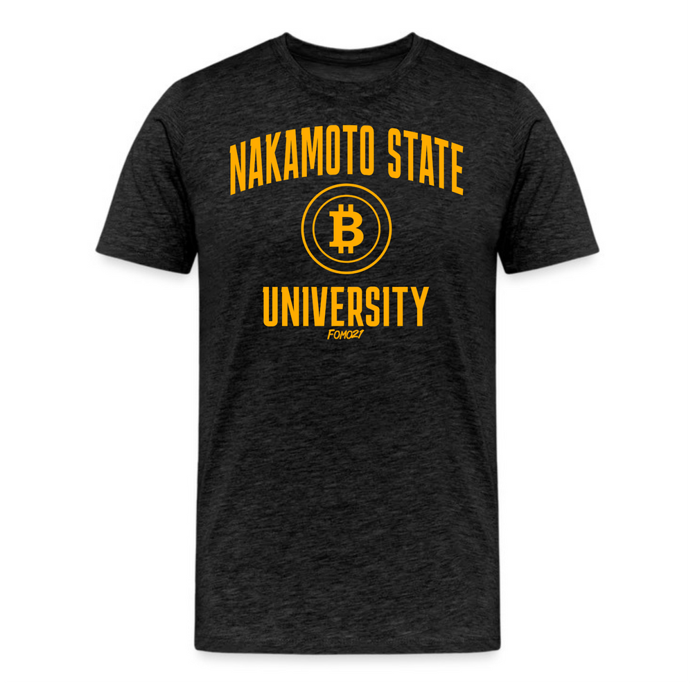 Nakamoto State University (Yellow) Bitcoin T-Shirt - fomo21