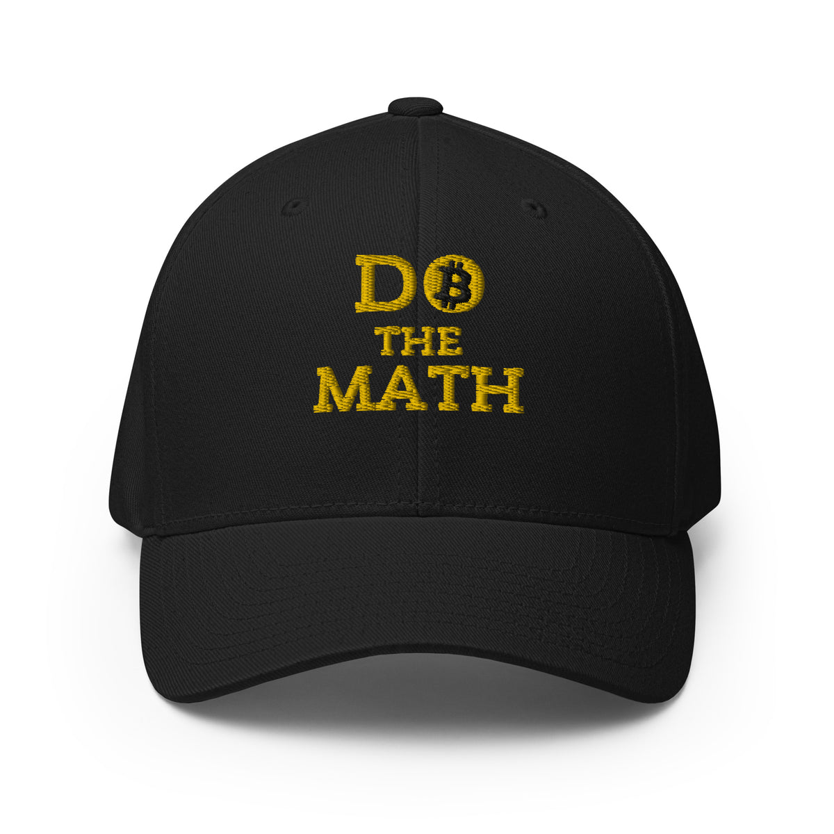 Do The Math (Gold Embroidery) Bitcoin Flexfit Hat - fomo21