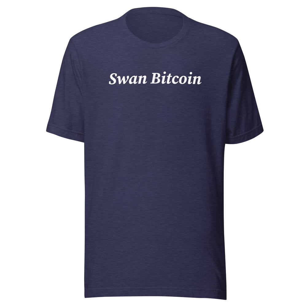 Swan Bitcoin Snow Wordmark T-Shirt - fomo21