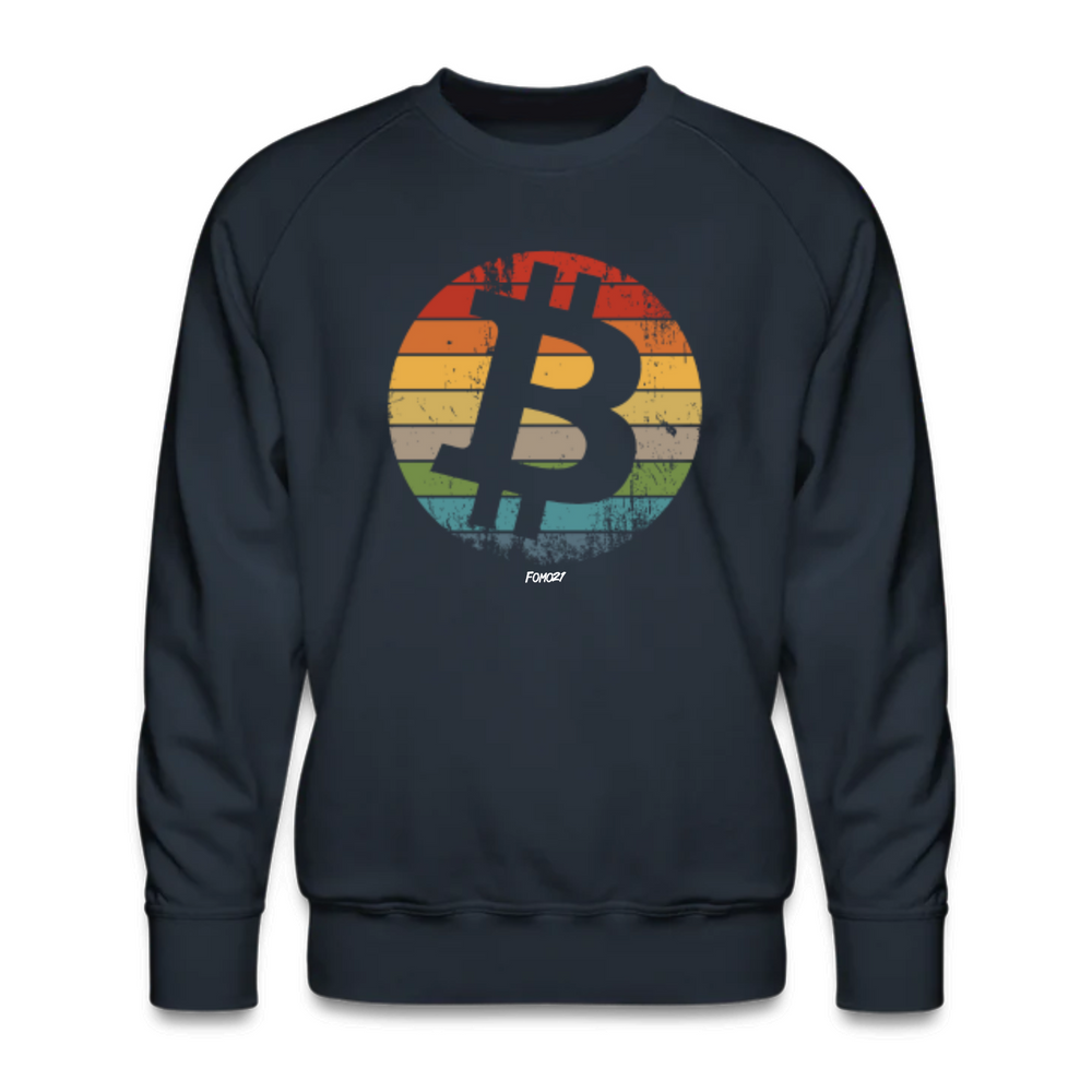 Retro Bitcoin Crewneck Sweatshirt - fomo21
