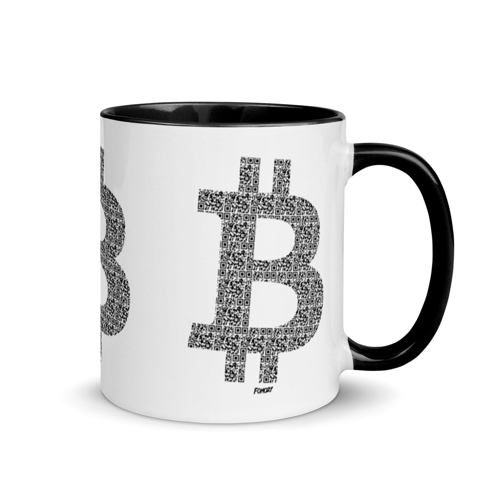Bitcoin B QR Code Coffee Mug - fomo21