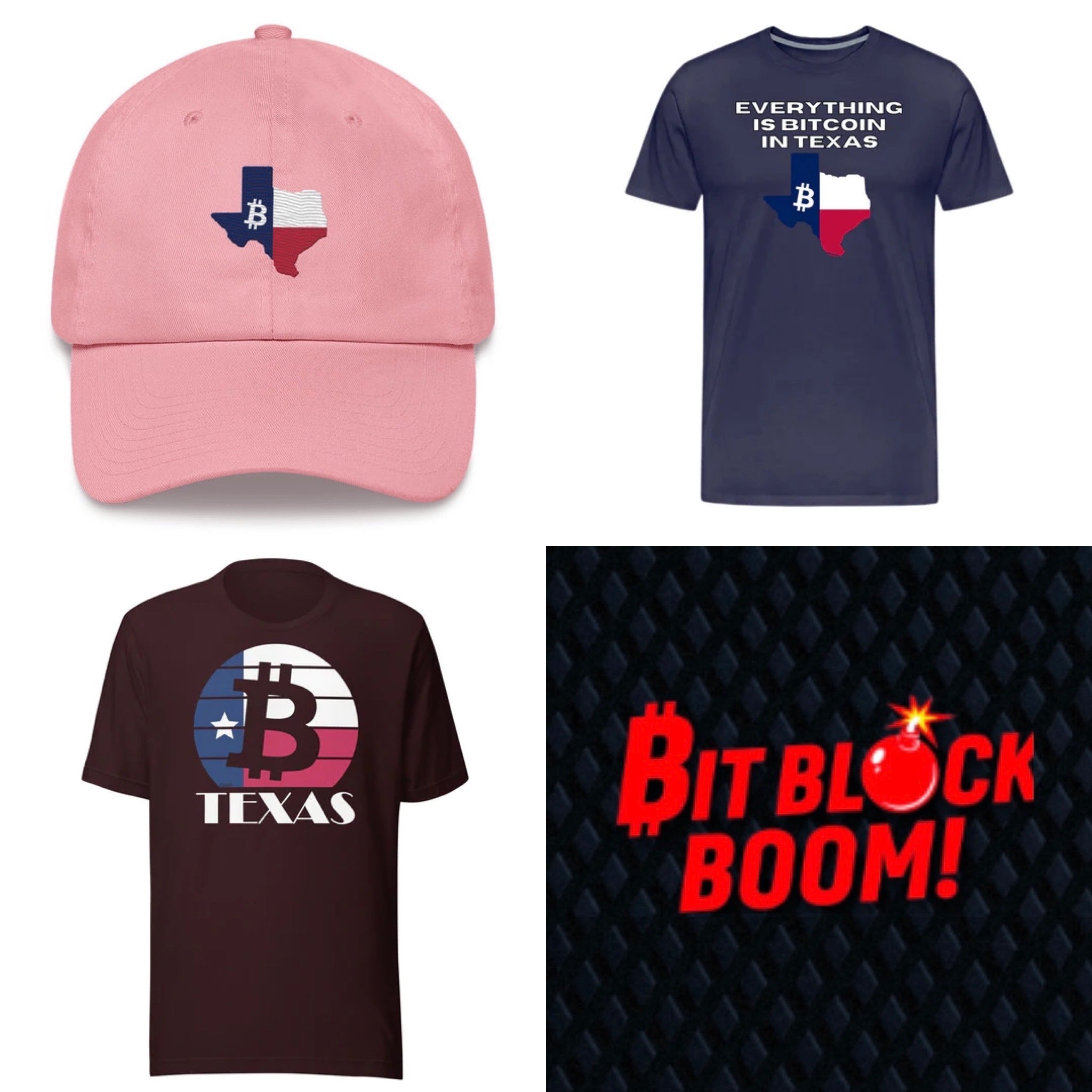 Embrace Texas-Themed Bitcoin Apparel from FOMO21 for Bit Block Boom 2023!
