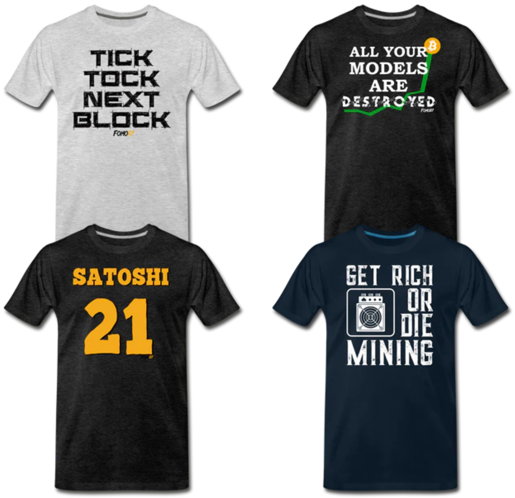 Today’s Featured Bitcoin T-Shirts: Exclusive from FOMO21.com