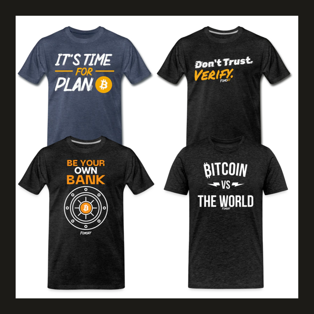 "Why You Need to Add These Must-Have Bitcoin T-Shirts to Your Wardrobe - Available Now at FOMO21.com"