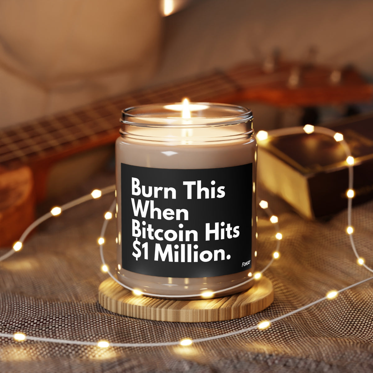 Burn This When Bitcoin Hits $1 Million Candle