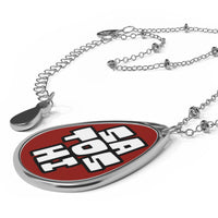 Load image into Gallery viewer, Satoshi Block Font Bitcoin Necklace - fomo21
