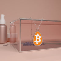 Load image into Gallery viewer, Simple B Bitcoin Necklace - fomo21
