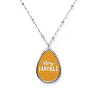 Load image into Gallery viewer, Stay Humble Bitcoin Necklace - fomo21
