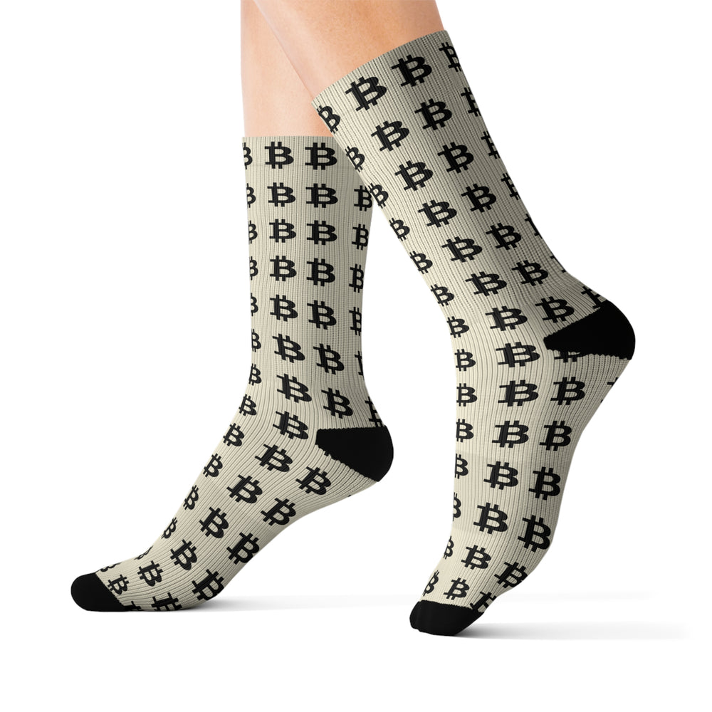 Bitcoin Hustler Socks - fomo21