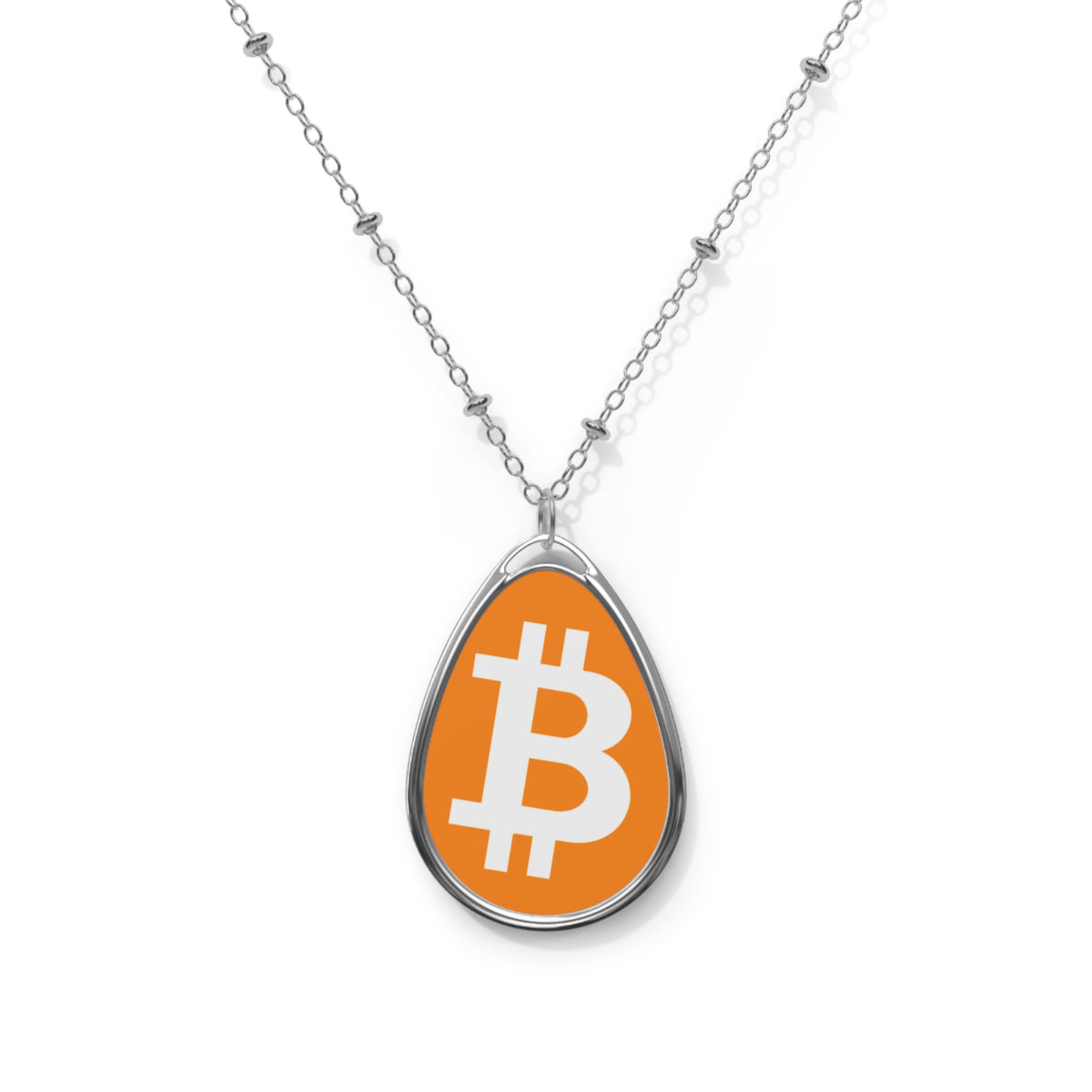 Simple B Bitcoin Necklace