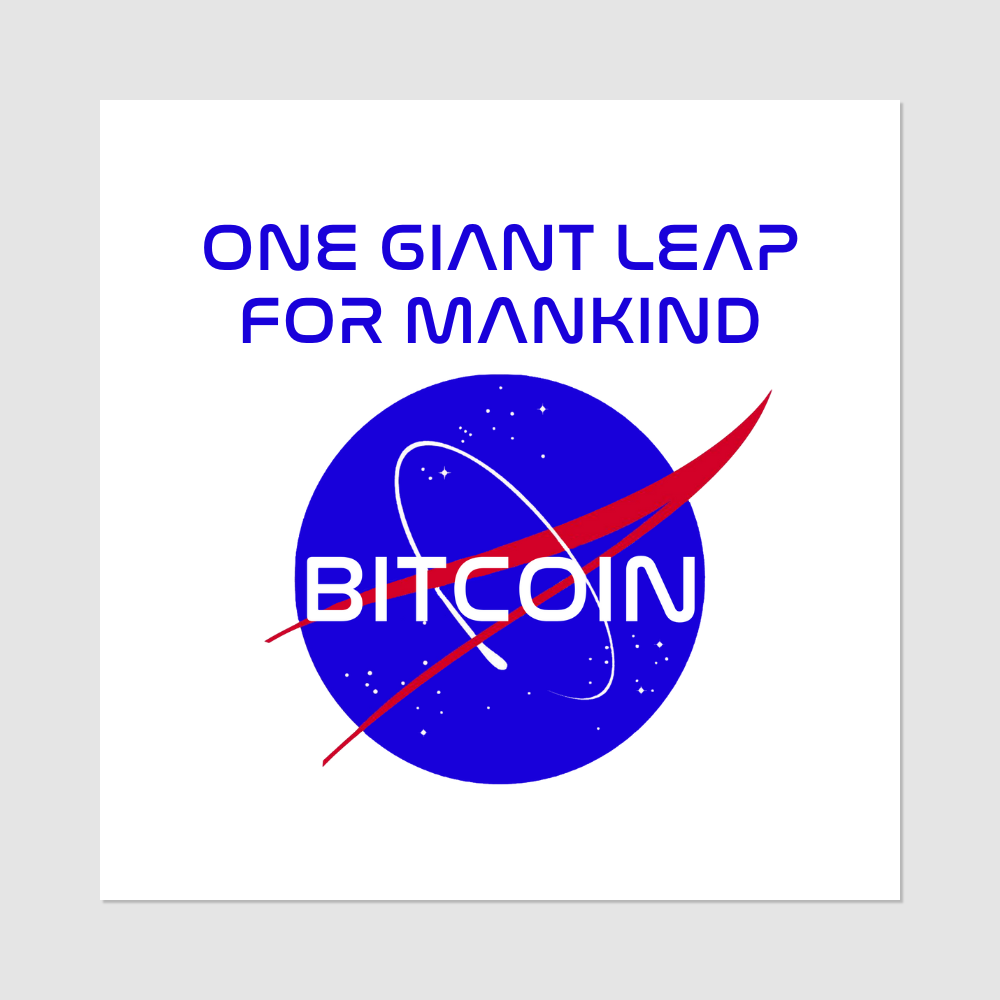 One Giant Leap For Mankind Bitcoin Temporary Tattoo - fomo21