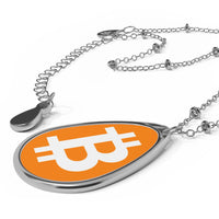 Load image into Gallery viewer, Simple B Bitcoin Necklace - fomo21
