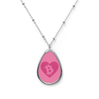 Load image into Gallery viewer, Bitcoin Love Heart Necklace - fomo21
