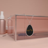 Load image into Gallery viewer, Bitcoin Heartbeat Necklace - fomo21

