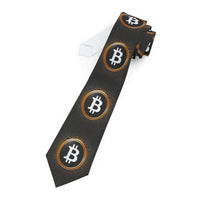 Load image into Gallery viewer, Futuristic Bitcoin Necktie - fomo21
