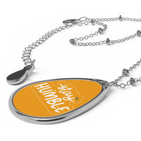 Load image into Gallery viewer, Stay Humble Bitcoin Necklace - fomo21
