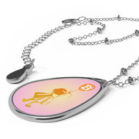 Load image into Gallery viewer, Bitcoin Balloon Girl Necklace - fomo21
