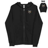 Load image into Gallery viewer, Poker Skull Bitcoin Zip-up Hoodie Sweatshirt - fomo21
