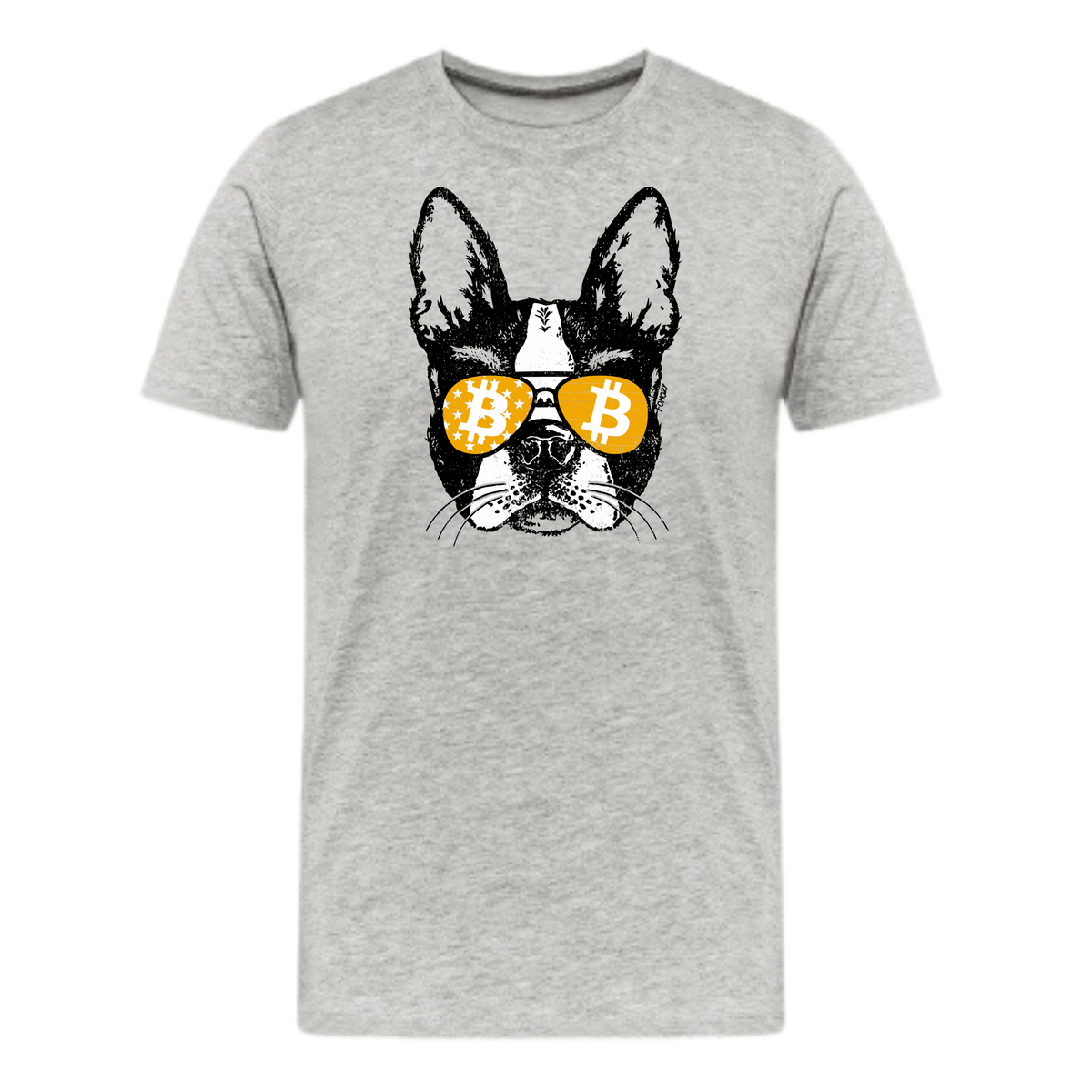 Bitcoin Is For The Dogs Athletic Heather T-Shirt