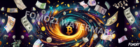 Load image into Gallery viewer, Bitcoin Blackhole X (Twitter) Banner - fomo21
