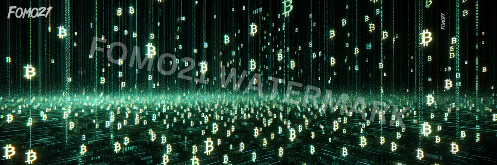 Bitcoin Matrix X (Twitter) Banner - fomo21