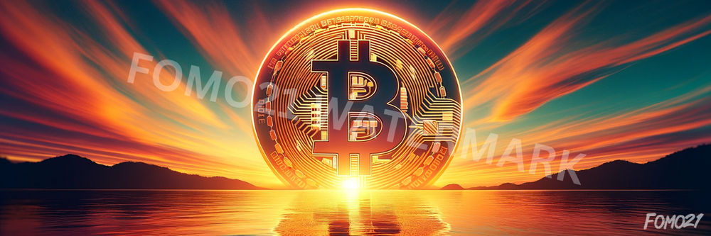 Bitcoin Sunset X (Twitter) Banner - fomo21
