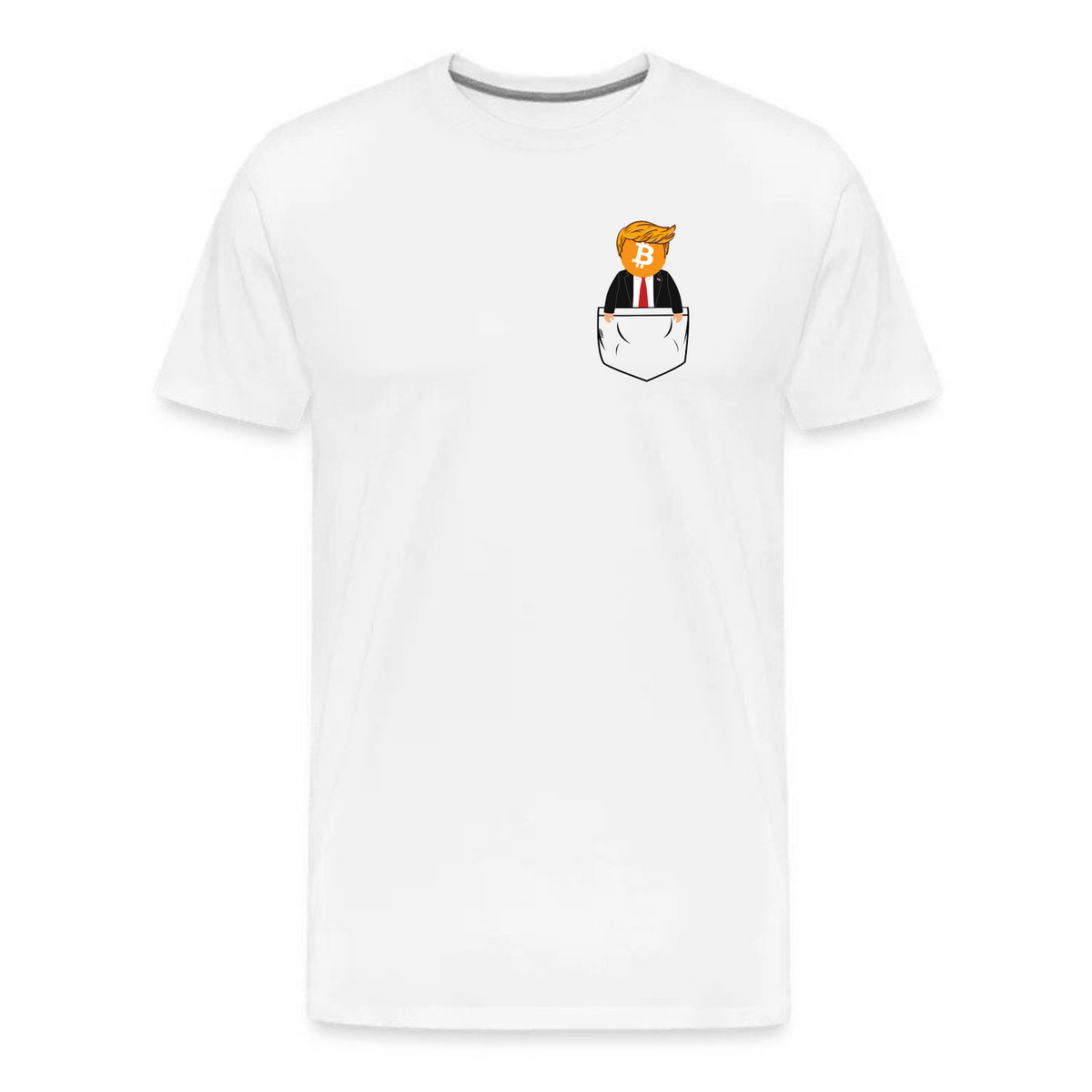 Pocket Orange Man Bitcoin T-Shirt