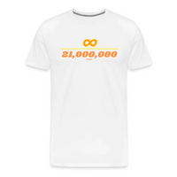 Load image into Gallery viewer, Infinity Divided By 21 Million Bitcoin T-Shirt - fomo21
