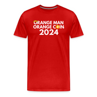 Load image into Gallery viewer, Orange Man Orange Coin Bitcoin T-Shirt - fomo21
