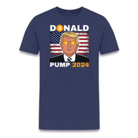 Load image into Gallery viewer, Donald Pump 2024 Bitcoin T-Shirt - fomo21
