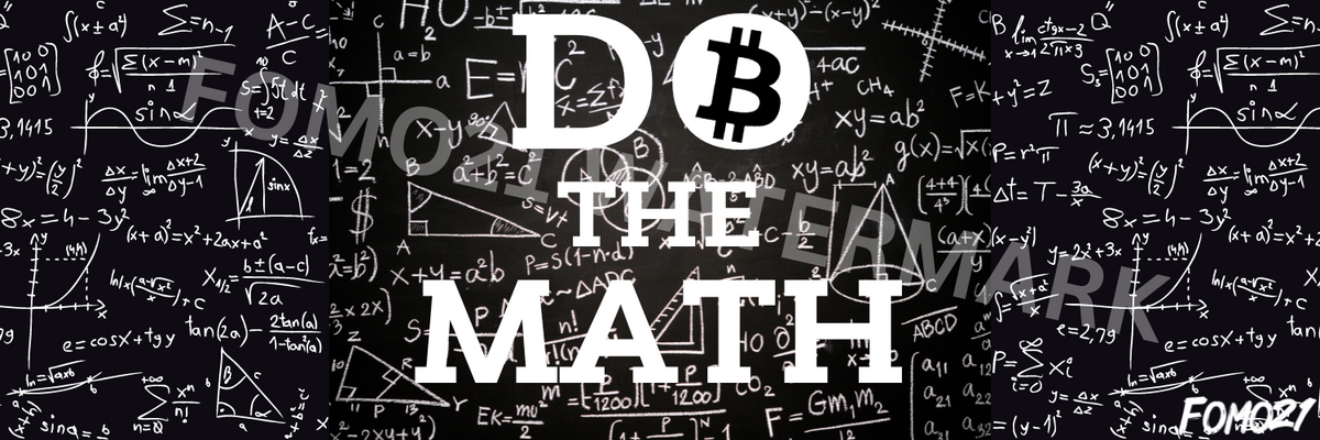 Do The Math Bitcoin X (Twitter) Banner - fomo21