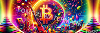 Load image into Gallery viewer, Funky Music Bitcoin X (Twitter) Banner - fomo21
