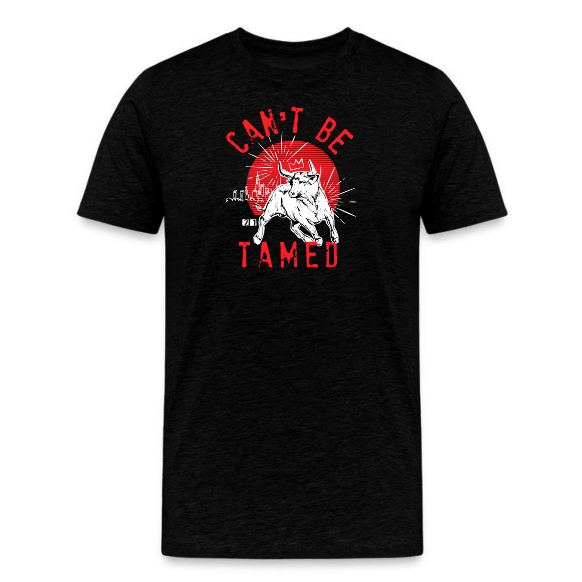 Can't Be Tamed Bull Graphic T-Shirt