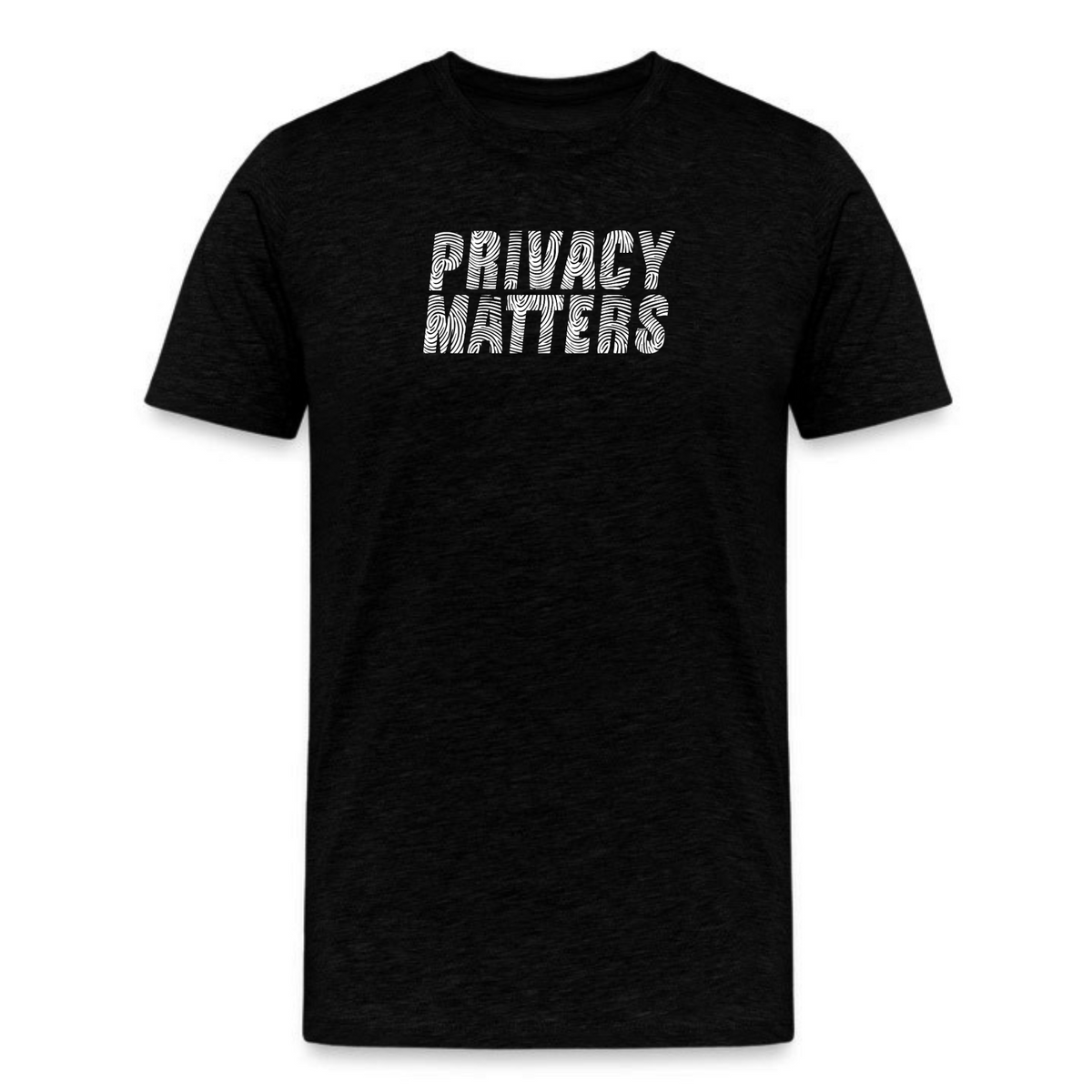 Privacy Matters Fingerprint Pattern T-Shirt