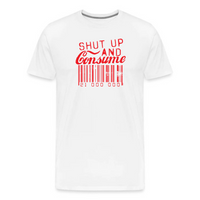 Load image into Gallery viewer, Shut Up and Consume Barcode T-Shirt - fomo21
