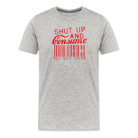 Load image into Gallery viewer, Shut Up and Consume Barcode T-Shirt - fomo21
