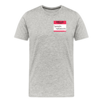 Load image into Gallery viewer, Hello My Name Is Satoshi Nakamoto Bitcoin T-Shirt - fomo21
