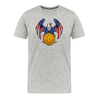 Load image into Gallery viewer, Bitcoin Patriot Bald Eagle T-Shirt - fomo21
