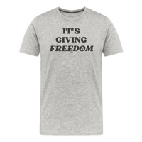 Load image into Gallery viewer, It&#39;s Giving Freedom Bitcoin T-Shirt - fomo21
