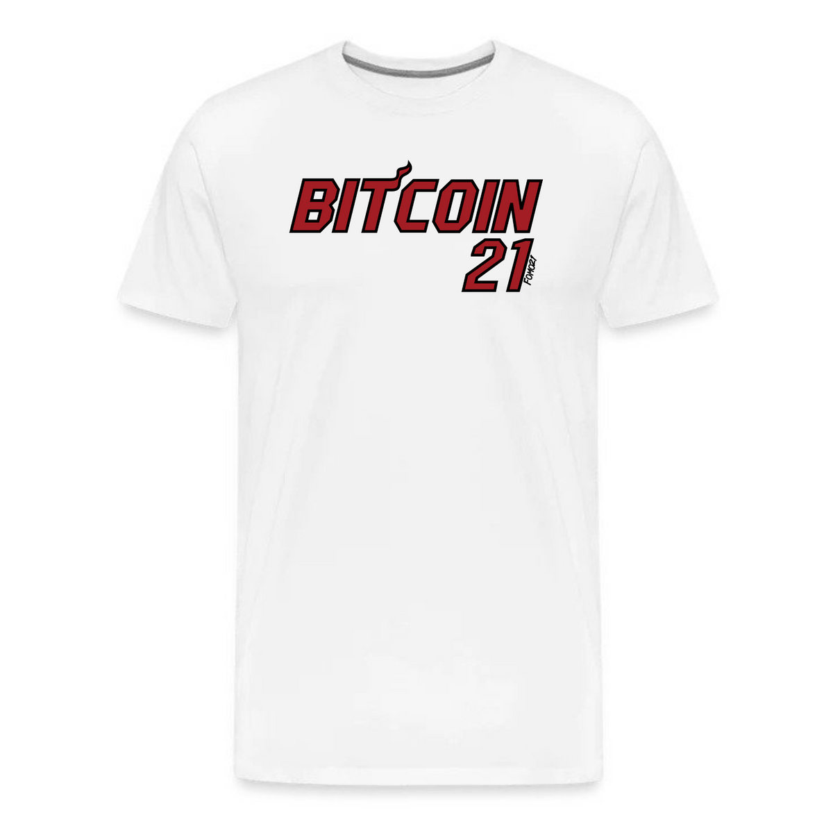 Bitcoin Flame 21 T-Shirt - fomo21