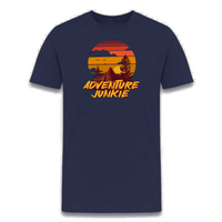 Load image into Gallery viewer, Adventure Junkie Retro Sunset T-Shirt - fomo21
