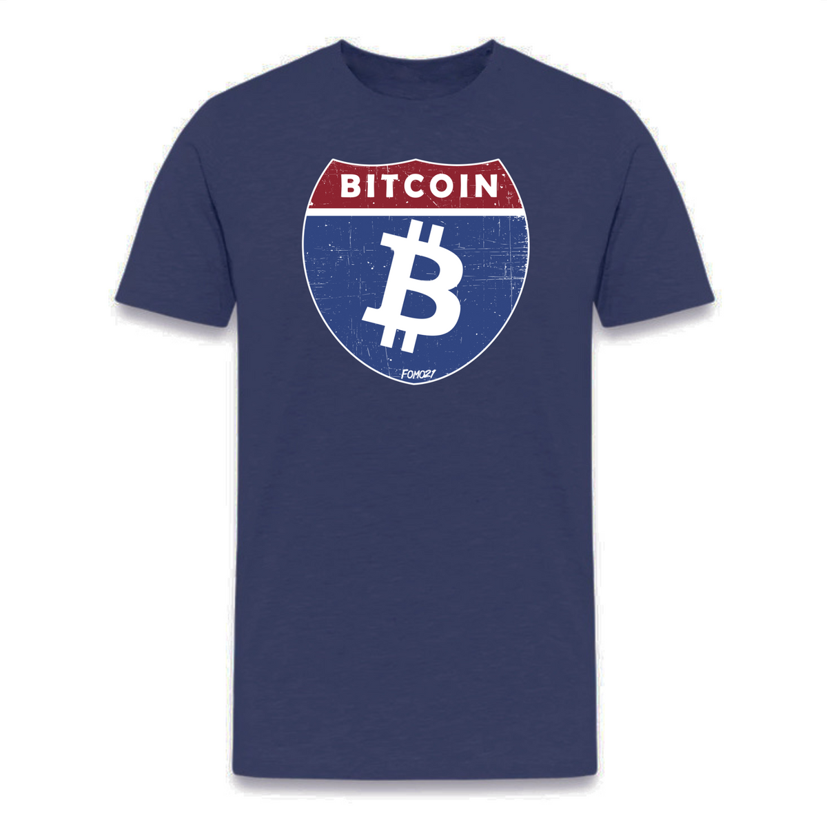 Highway Bitcoin T-Shirt - fomo21