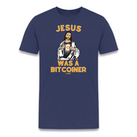 Load image into Gallery viewer, Jesus Was A Bitcoiner Bitcoin T-Shirt - fomo21
