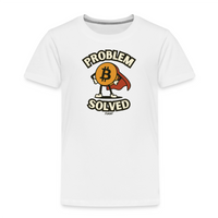 Load image into Gallery viewer, Problem Solved Bitcoin Superhero Toddler T-Shirt - fomo21
