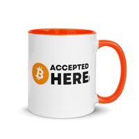 Load image into Gallery viewer, Accepted Here Bitcoin Coffee Mug-Coffee Mug-fomo21
