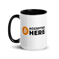 Load image into Gallery viewer, Accepted Here Bitcoin Coffee Mug-Coffee Mug-fomo21
