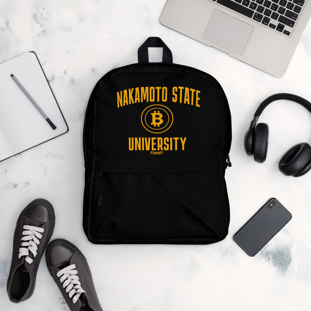 Nakamoto State University Bitcoin Backpack - fomo21