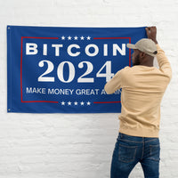 Load image into Gallery viewer, Make Money Great Again Bitcoin Flag - fomo21
