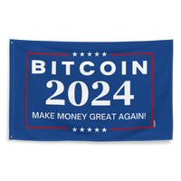 Load image into Gallery viewer, Make Money Great Again Bitcoin Flag - fomo21
